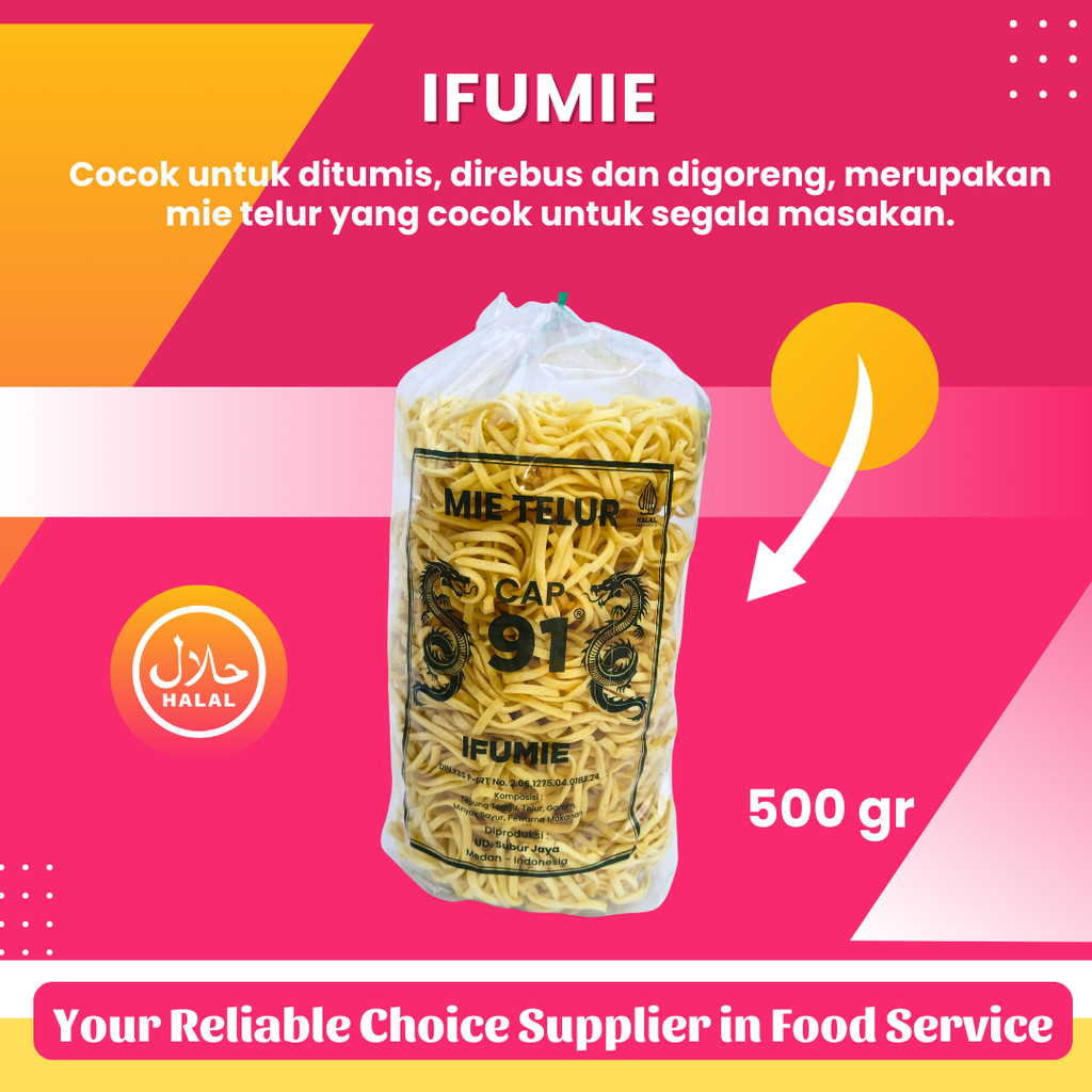 

Ifu Mie Medan Kering Isi 5, Ifumie Mie Telur