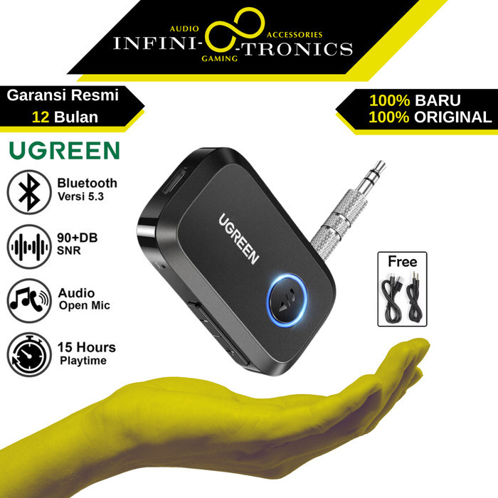 UGREEN Car Bluetooth 5.3 Audio Receiver With Audio & Mic 90748 Bluetooth Mobil