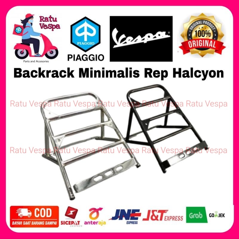 Rak Belakang Backrack Minimalis model Replika HALCYON Vespa