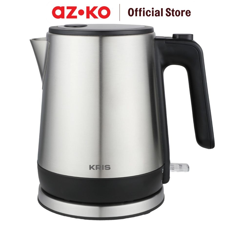 Baru Azko Kris 800 Ml Teko Listrik Stainless Steel 800 Watt - Hitam Ceret Food Grade Ketel Air