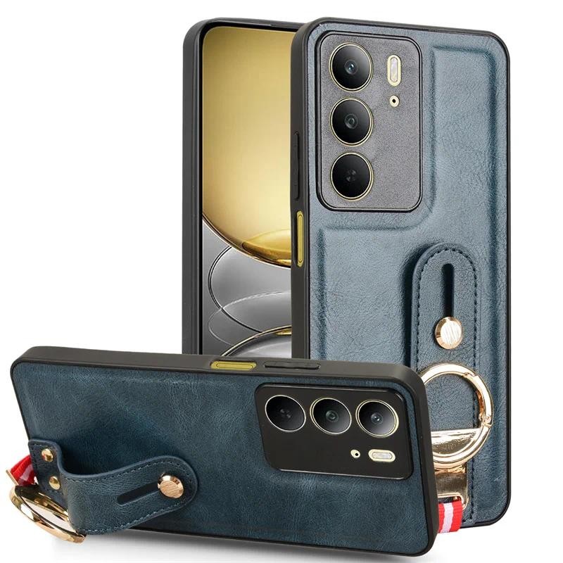 Phone Casing Case Untuk Realme C75 4G C75X C71 C73 P3 Lite Casing telepon Lanyard Kulit menggantung 