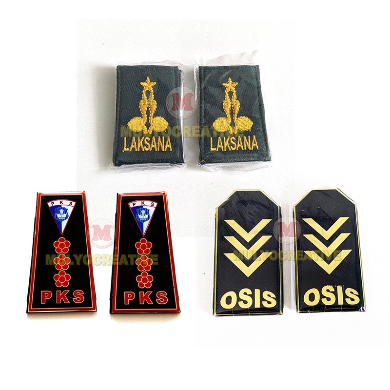 Bordir Evolet Logo Custom - Epolet Pangkat Emblem Custom