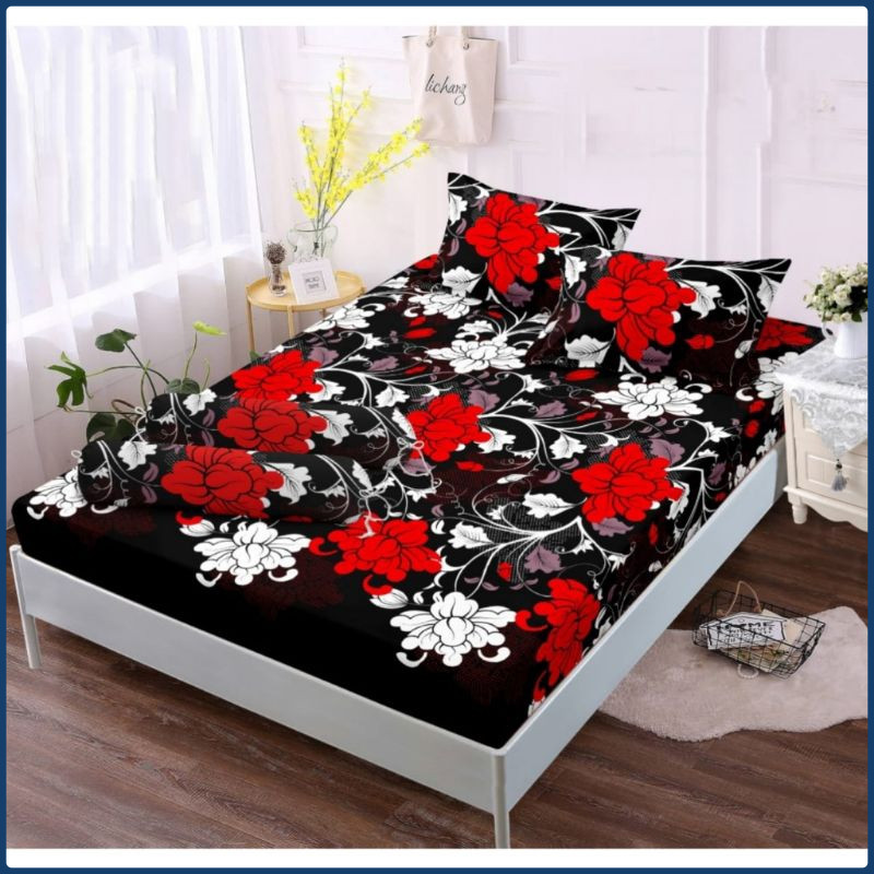 (SPREI & SARUNG BANTAL GULING) 90X200 NO4 SINGLE UKURAN KASUR 1 ORANG