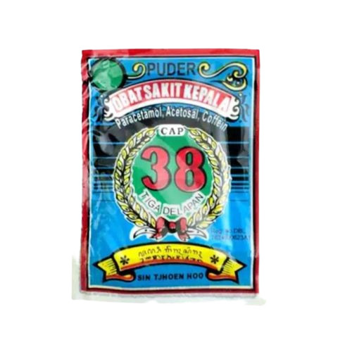 PUDER CAP 38 Pak isi 12 sachet-Obat Sakit kepala, Gigi & Nyeri Puyer - Pharma Mart
