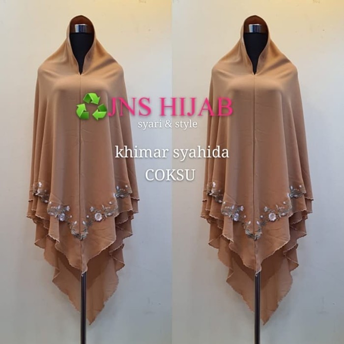 KHIMAR PREMIUM BORDIR BUNGA PINGGIR BORDIR MANUAL KHIMAR SYARI