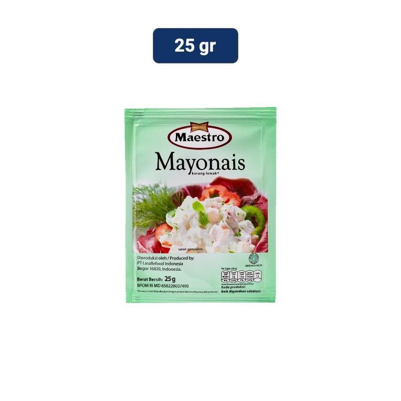 

Maestro Mayonnaise Sachet 25 gr