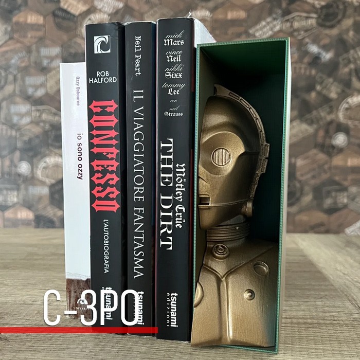 

Book Nook 3D Pembatas Buku Bookend Bookshelf End Shelf DIY Insert C-3po Darth vader Grogu Stars wars