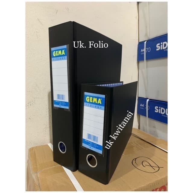 

[TERLARIS] Ordner / Ring Binder File Bahan Karton Merk Gema Uk. Folio isi 12