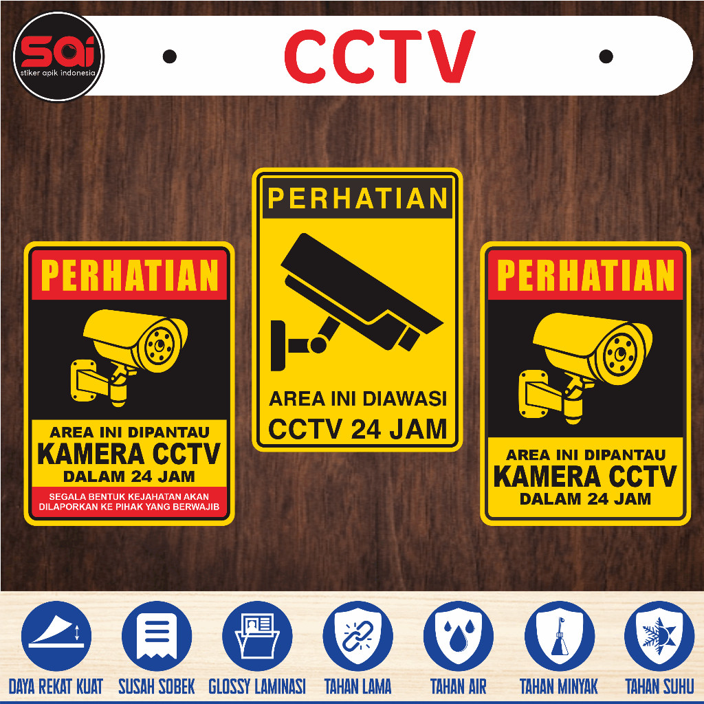 

STIKER VINYL CCTV BESAR LAMINASI GLOSSY