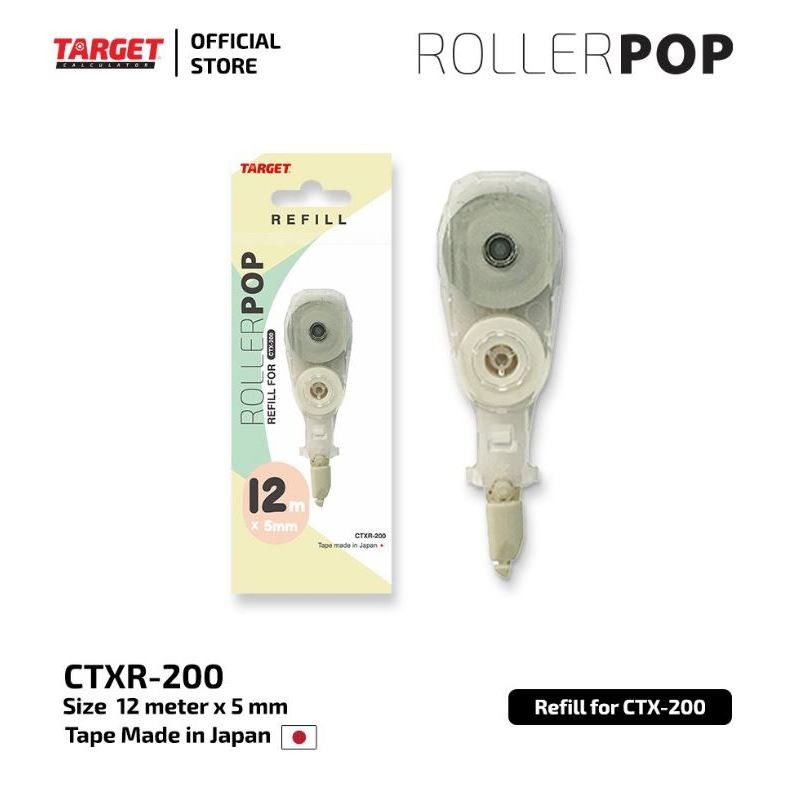 

REFILL CORRECTION TAPE CTXR - 200 Roller Pop refill ( 12 mtr )