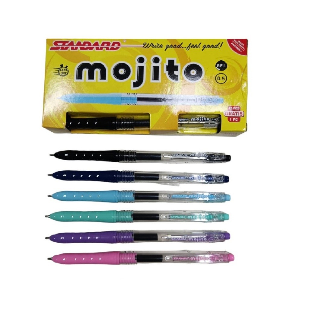 

Standard Pen - Mojito 0.5 Gel - PCS (Pulpen, Ballpoint, Pena)