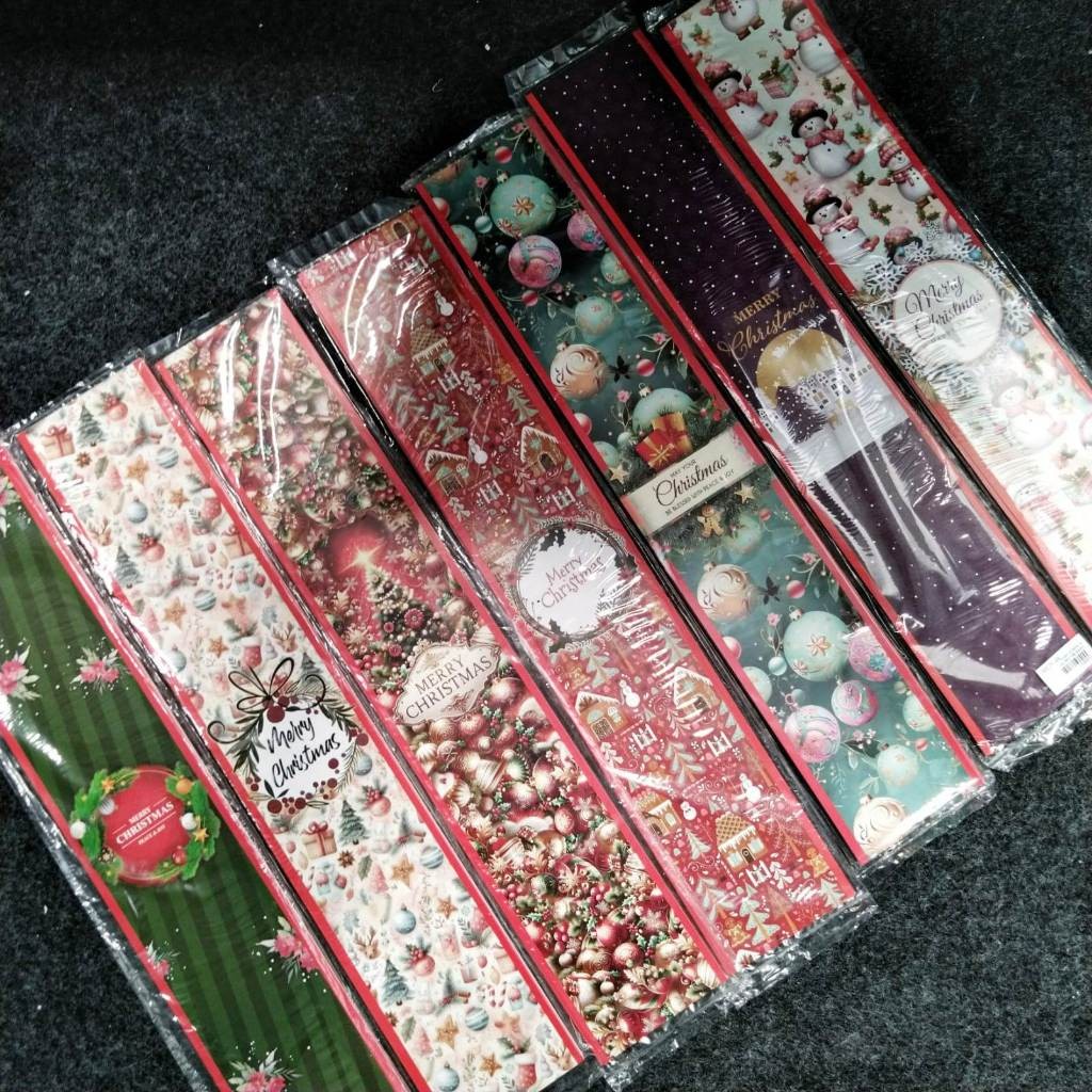 

pekanbaru / Christmas Paper Belt / Pita Kertas Natal 48X 8.5 cm per Pack