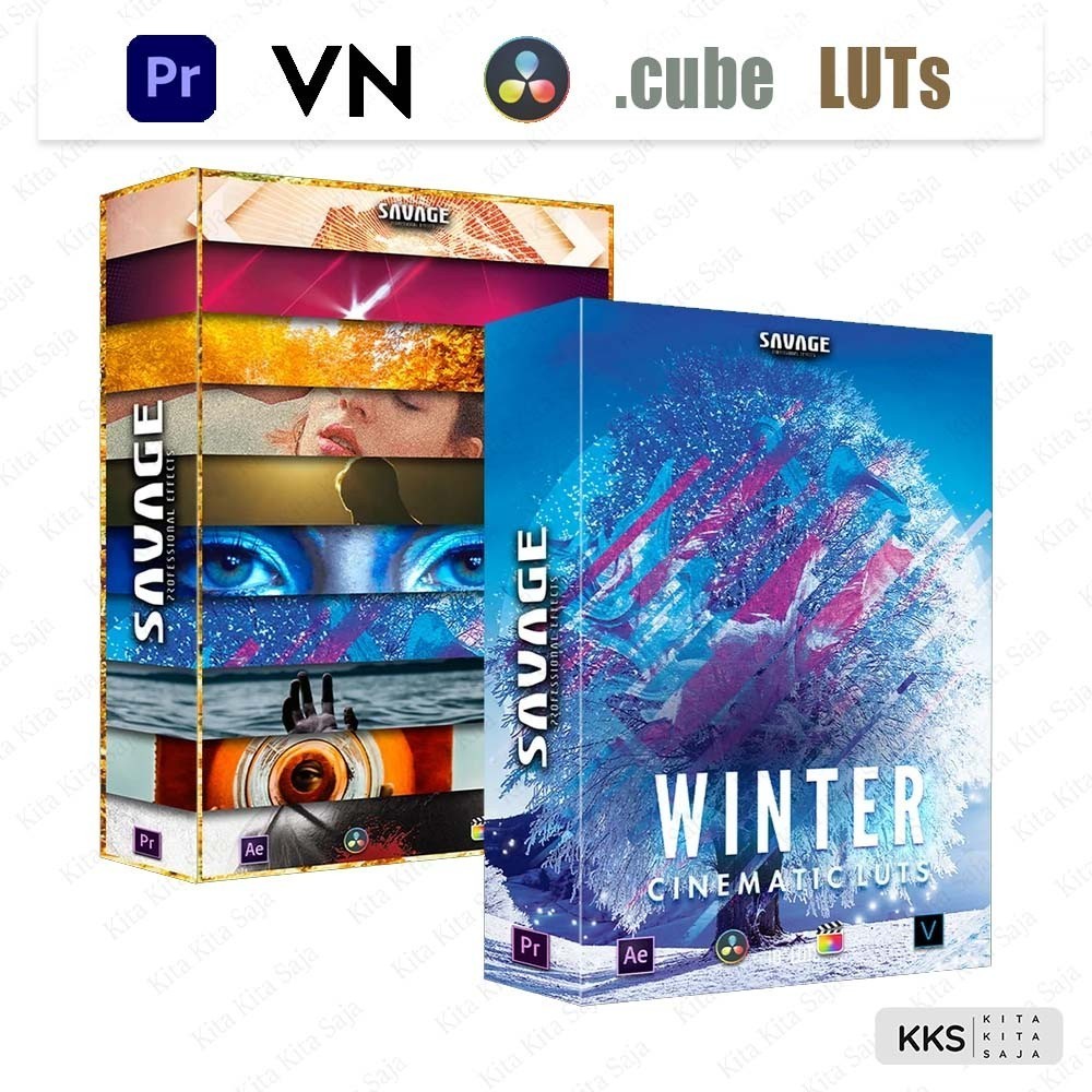 (BISA VN) Savageluts Premium All LUTs Bundle LUT LUTs untuk VN Premiere Pro Davinci Resolve | Androi