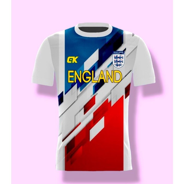 BAJU BOLA INGGRIS PRINTING PREMIUM / BAJU BOLA DEWASA / JERSEY BOLA /JERSEY PIALA DUNIA PREMIUM/KAOS