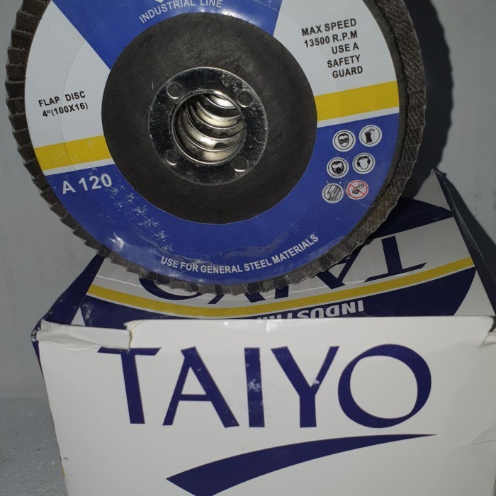 Girinda Sanding Velcro Taiyo 180 - Amplas Susun 4 Inch untuk Pengamplasan Bidang Rata