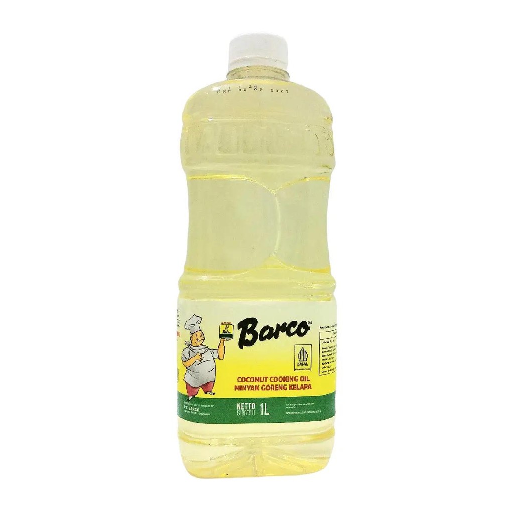

Minyak goreng kelapa Barco botol 1 liter murah Coconut Oil