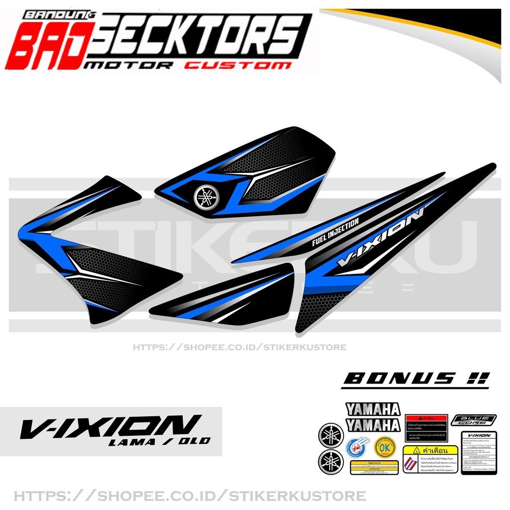 STRIPING VIXION OLD / LAMA / STIKER VIXION LAMA / STICKER VIXION OLD / VARIASI