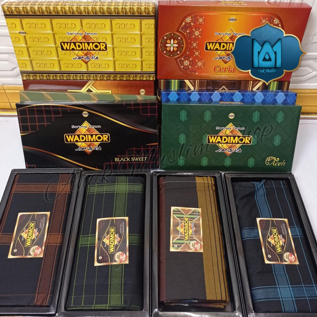 SARUNG WADIMOR STANDARD | Sarung Murah Motif Kotak Bergaris Tiga Dara, Horizon, Ceria, Padang, Hawai