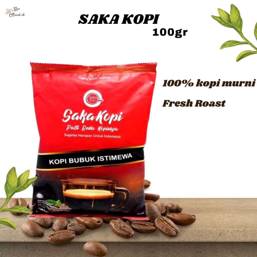 

KOPI SAKA BPOM 100 gr ASLI BUBUK ISTIMEWA KOPI BUBUK MURNI SAKAKOPI MURNI 100% ROBUSTA