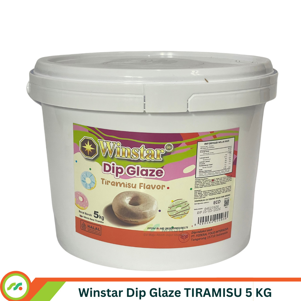 

WINSTAR DIP GLAZE TIRAMISU ECO 5KG PER DUS ISI 2 PAIL