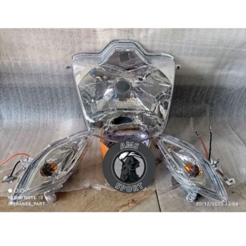 COVER LAMPU REFLEKTOR DEPAN HONDA KARISMA X 125 LAMPU KARISMA 125 D PLUS SEIN DEPAN HONDA KARISMA 12