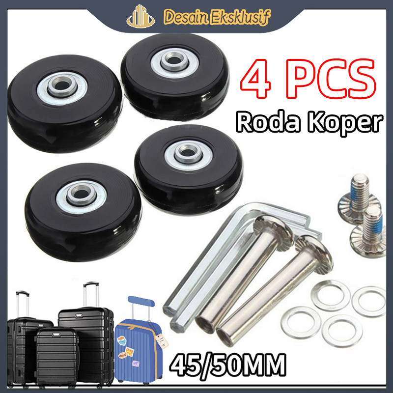 4Pcs Roda Koper / Roda Putar 360 / Roda Koper Viber / Roda Koper Polo / Roda Koper Travel / Penggant