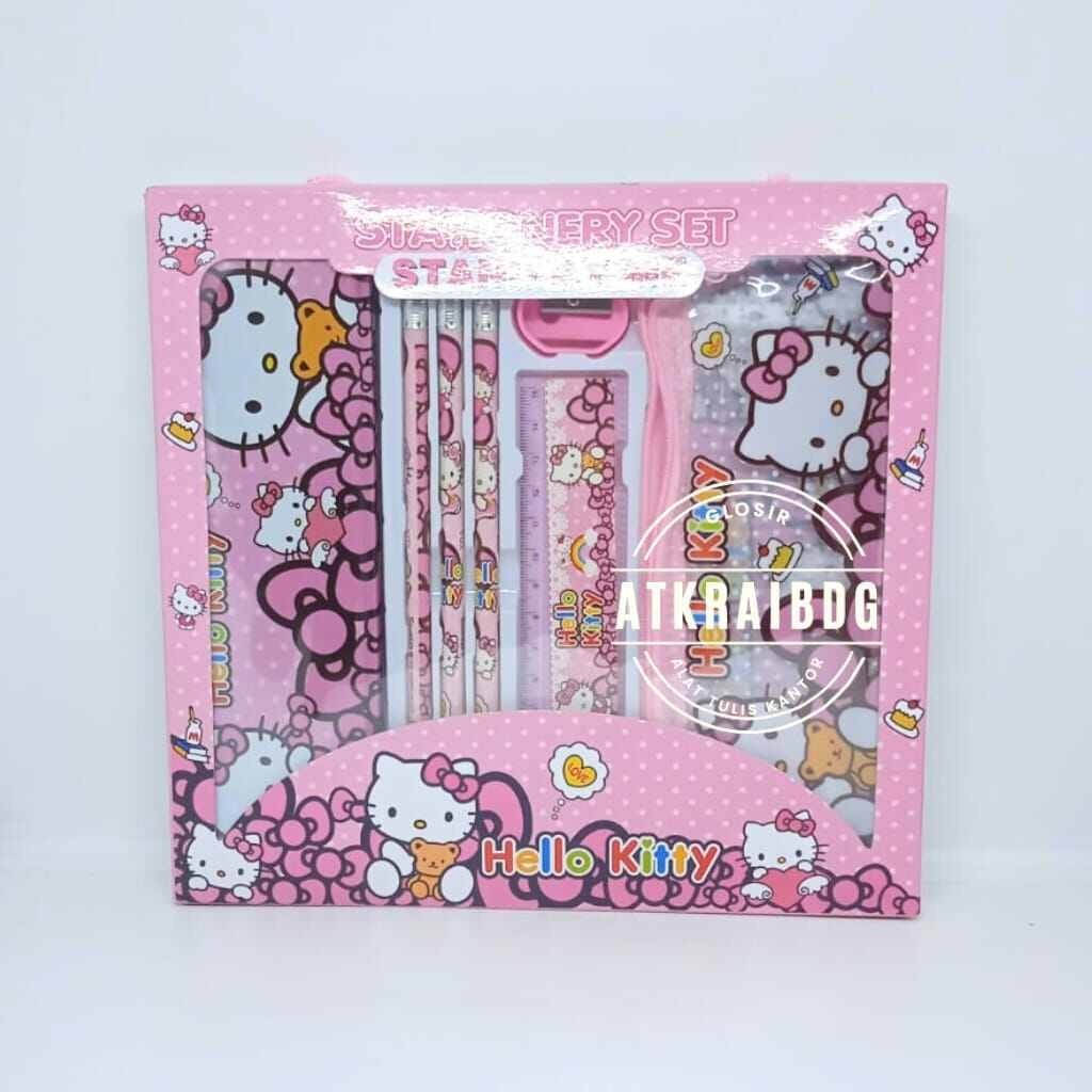 

Paket alat tulis sekolah / Study Set Karakter 5 in 1 / Mini Set Stationery