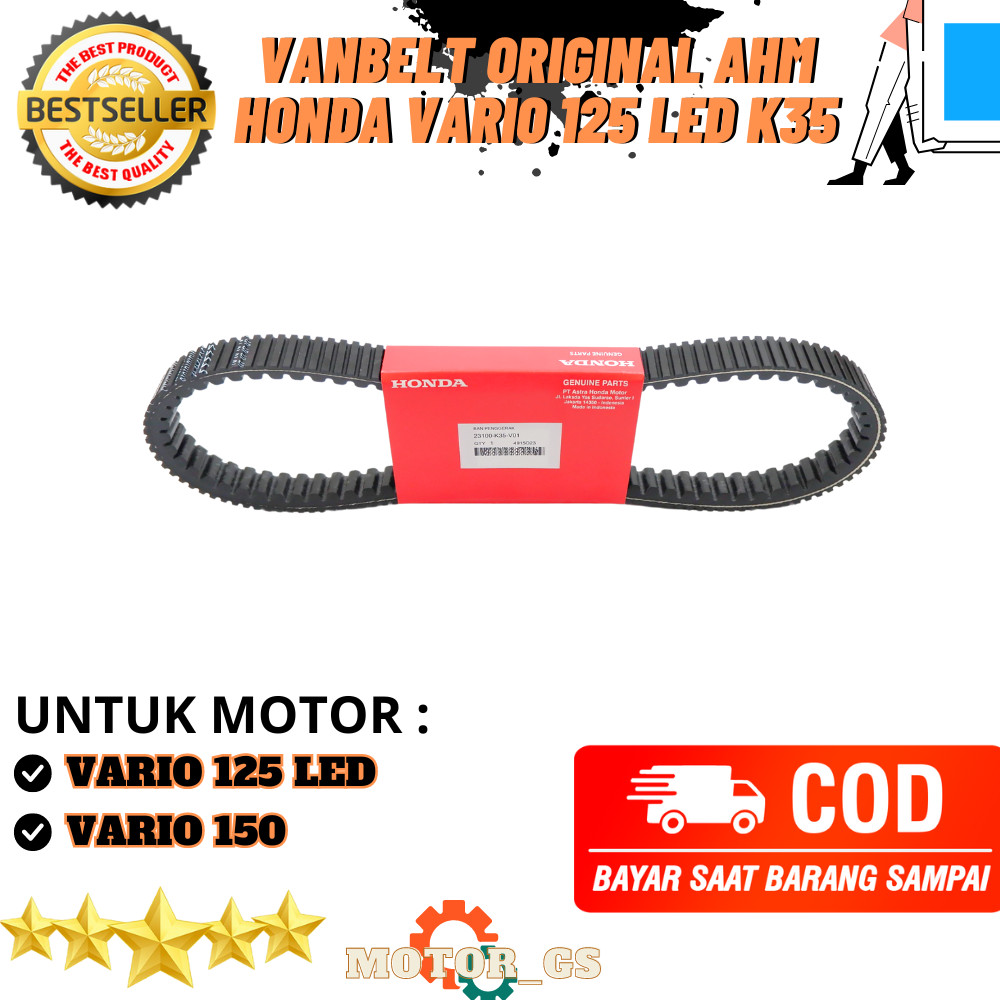Vanbelt Original AHM Honda Vario 125 LED / V-Belt ORI Motor Vario 150 K35
