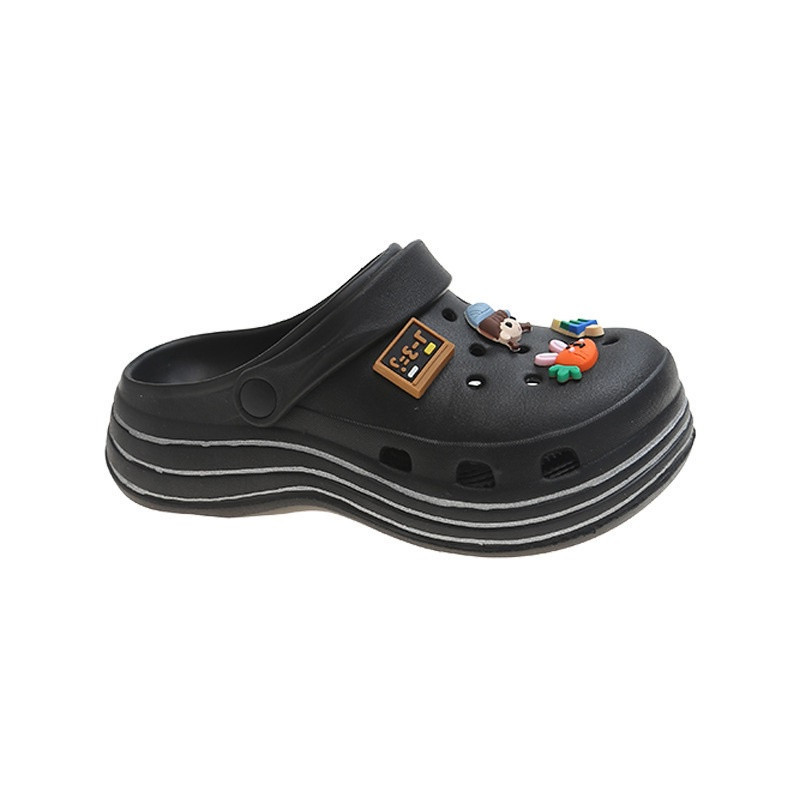 LUMMYSHOP Bakpao Sandal Wanita Casual Import Korea (Jibitz dan accesoris tolong tulis dinote)