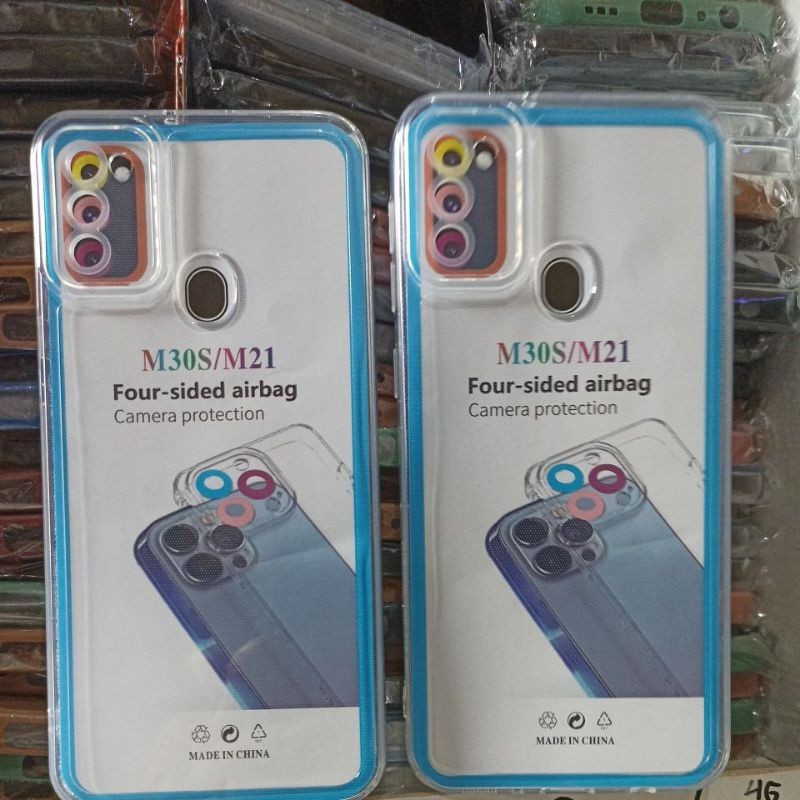 Softcase Clear case Samsung M21 samsung M30s case bening space Tpu clear case tebal dan lentur