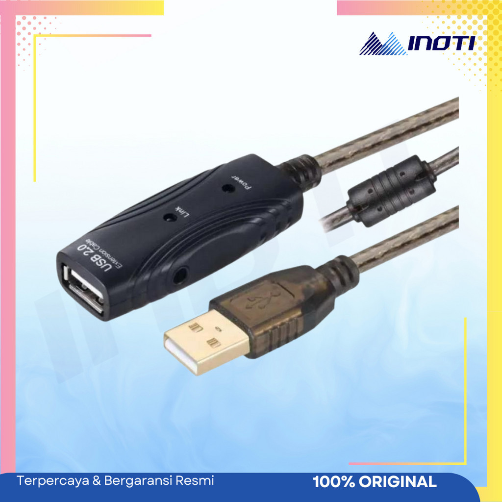 Kabel USB Extension 20 Meter Perpanjangan aktif 20M usb 2.0 Chip