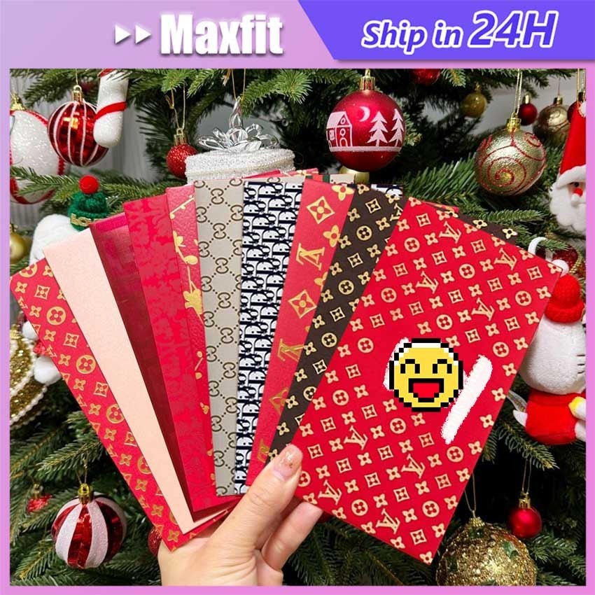 

10pcs Angpao Imlek 2024 Unik Panjang Premium Red Envelope Bag Untuk Chinese New Year & Wedding
