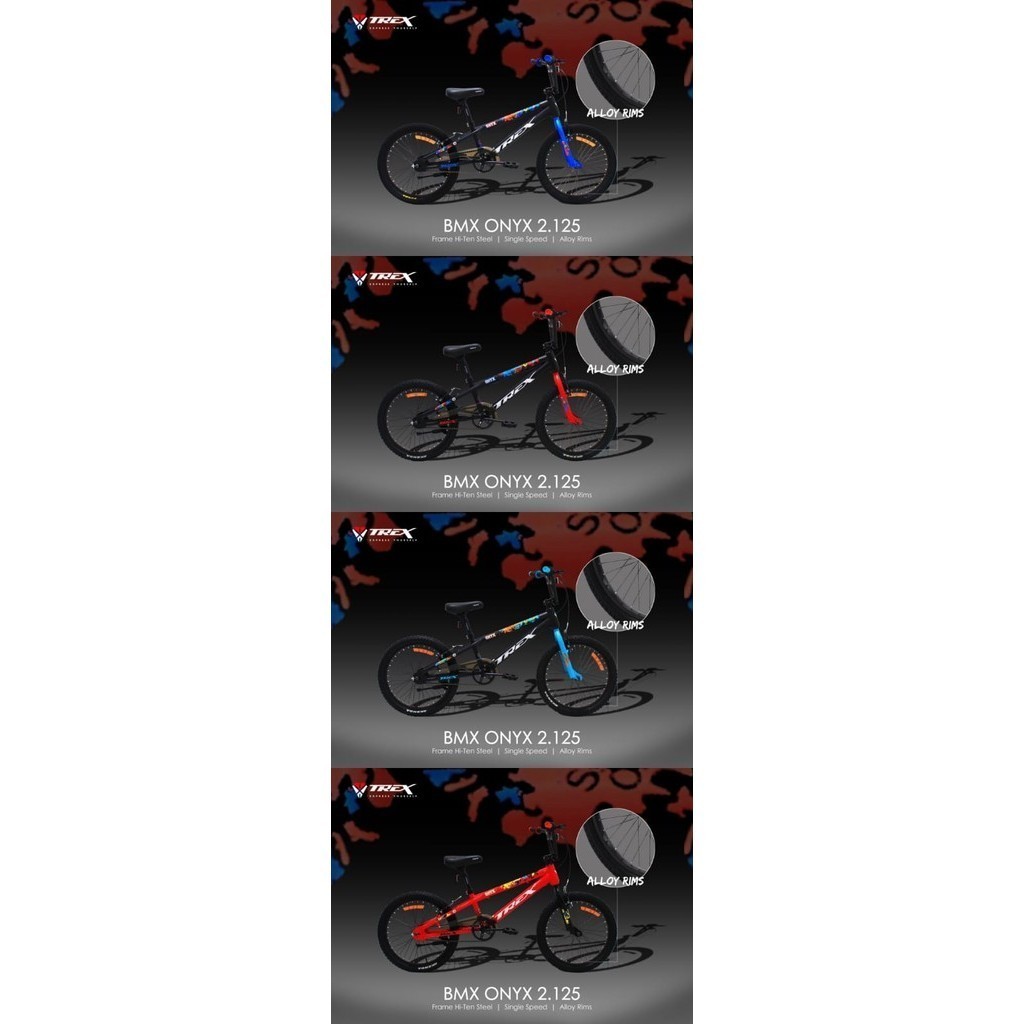 SEPEDA BMX 20 INCH BY TREX BAN POMPA DAN BAN BAN JUMBO TERMURAH FREE BEL SEPEDA