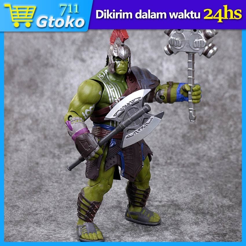 Action Figure Hulk Gladiator Barbarian Thor Ragnarok Besar Jumbo Miniatur Pajangan Meja Rumah