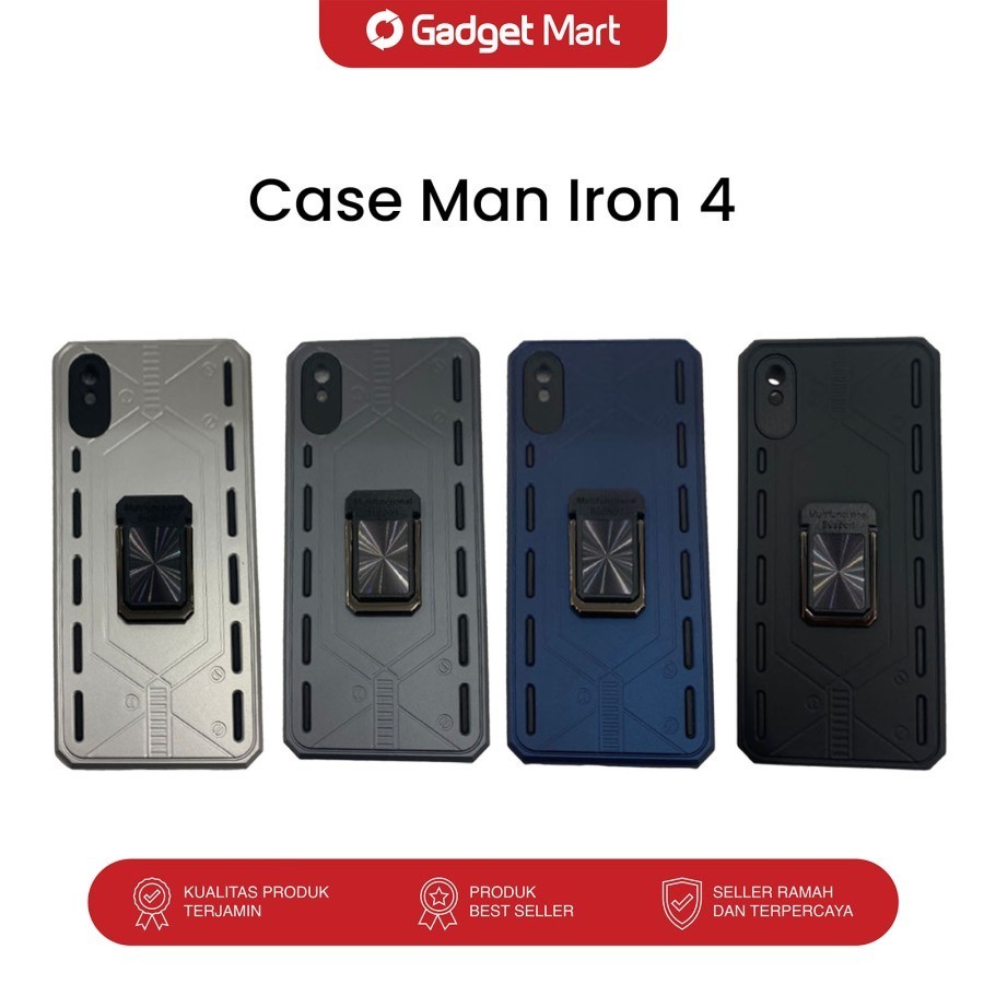 Case Man Iron 4 Xiaomi Redmi Note 11 4G/Note 11 Pro/9A/9C/NOTE 10S/POCO M4 PRO/10C