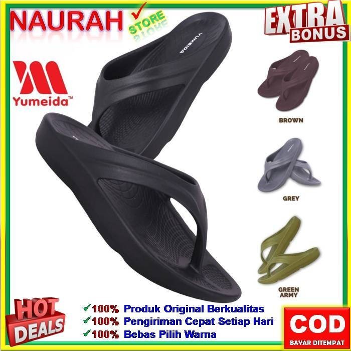 Jepit Pria Wanita Yumeida 2319 Sendal Jepit Unisex Full Karet Original