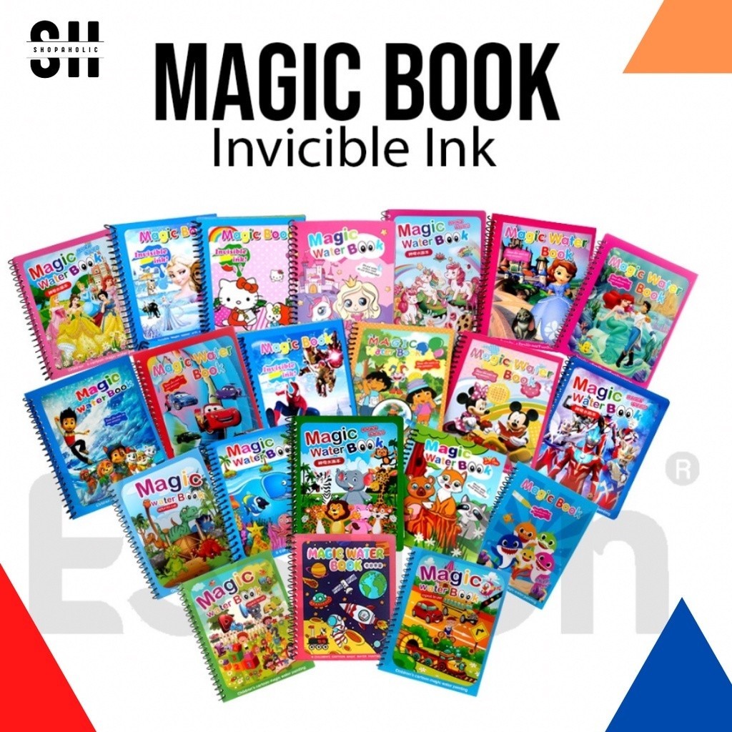 

Magic Water Book / buku mewarnai / Buku mewarnai ajaib / Buku mewarnai water doodle