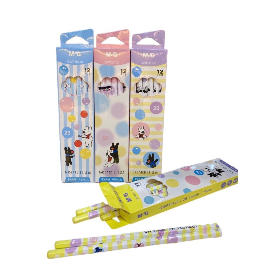 

M&G Pencil 2B / M&G Pensil Kayu 2B GASPARD ET LISA QWP357J0 (Lusin)