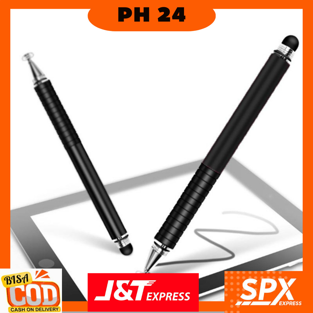 Pena Stylus 2 in1 Fine Point Capacitive Touch Pen - ST-2008 - OMTA1RBK