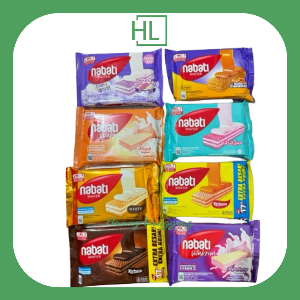 

[HL] Nabati Wafer @39gr All Varian Reguler Keju / Richoco / Pink Lava / Vitakrim Yogurt Rasberry / Vitakrim Yogurt Peach / Vanila White