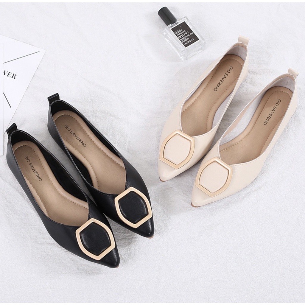 Gio Saverino JKT Gio Saverino Flat Shoes Wanita Korea Rome