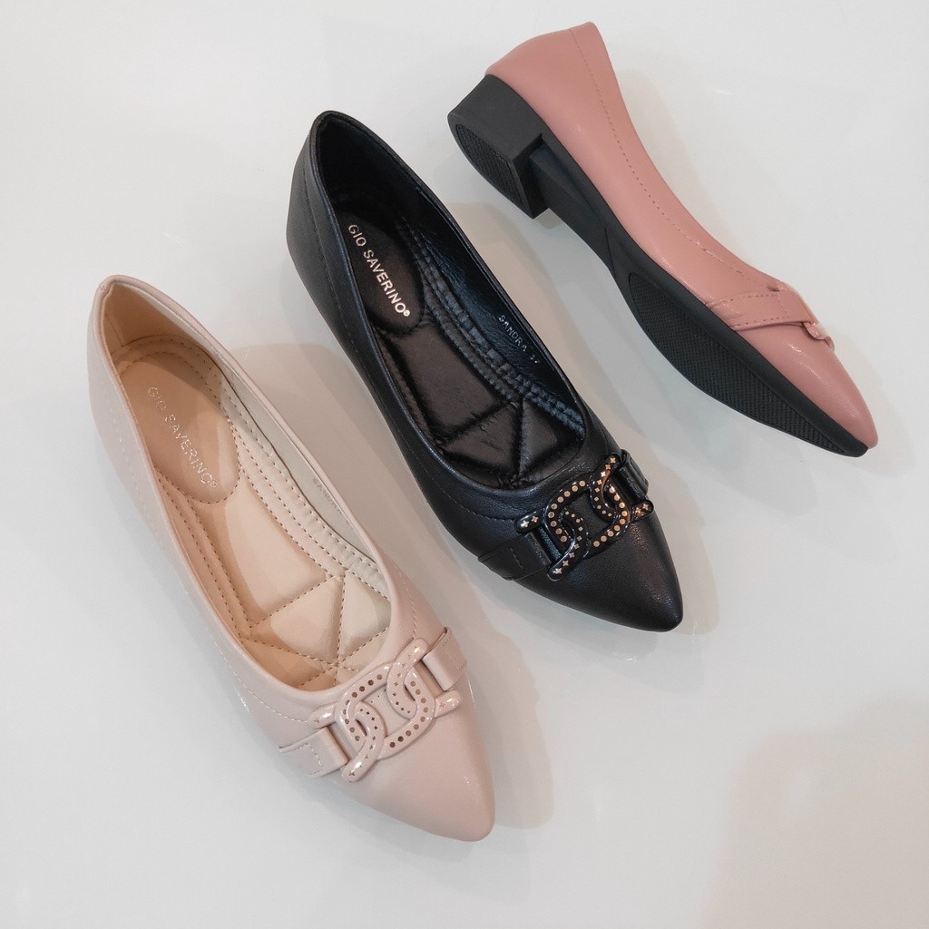 Gio Saverino JKT Gio Saverino Sepatu Flat Wanita Flatshoes Mewah Elegan Sandra