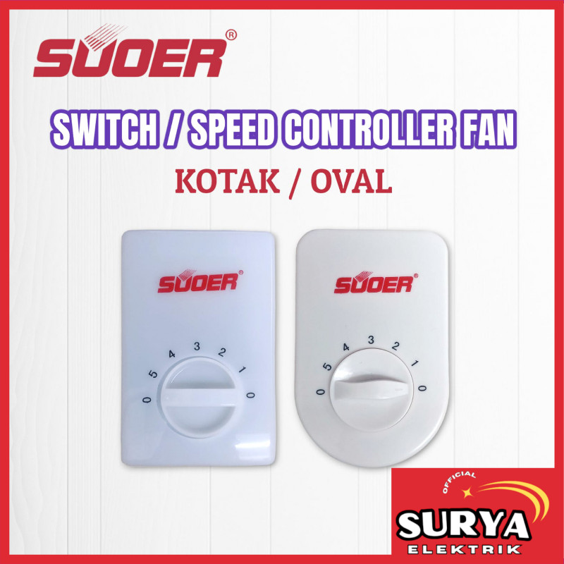 Saklar / Dimmer Pengatur Kecepatan Kipas Angin SUOER / SONGLIN Fan Switch / Speed Controller 5 Speed