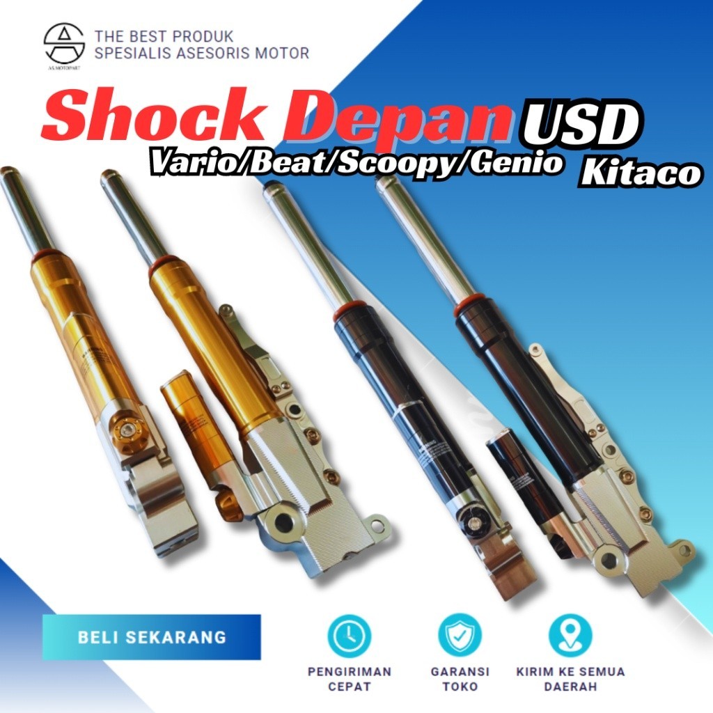 USD HOCK SHOK DEPAN USD VARIO/BEAT/GENIO/SCOOPY TABUNG SHOCK DEPAN KITACO VARIO BEAT FI SCOOPY VARIO