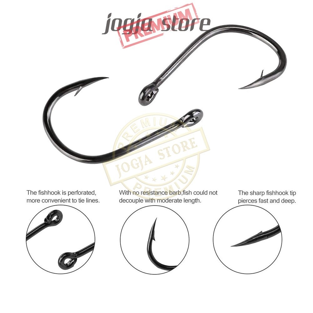 Set 100Pcs Mata Kail Pancing Iseama Hook no 3 4 5 6 7 8 9 10 11 12
