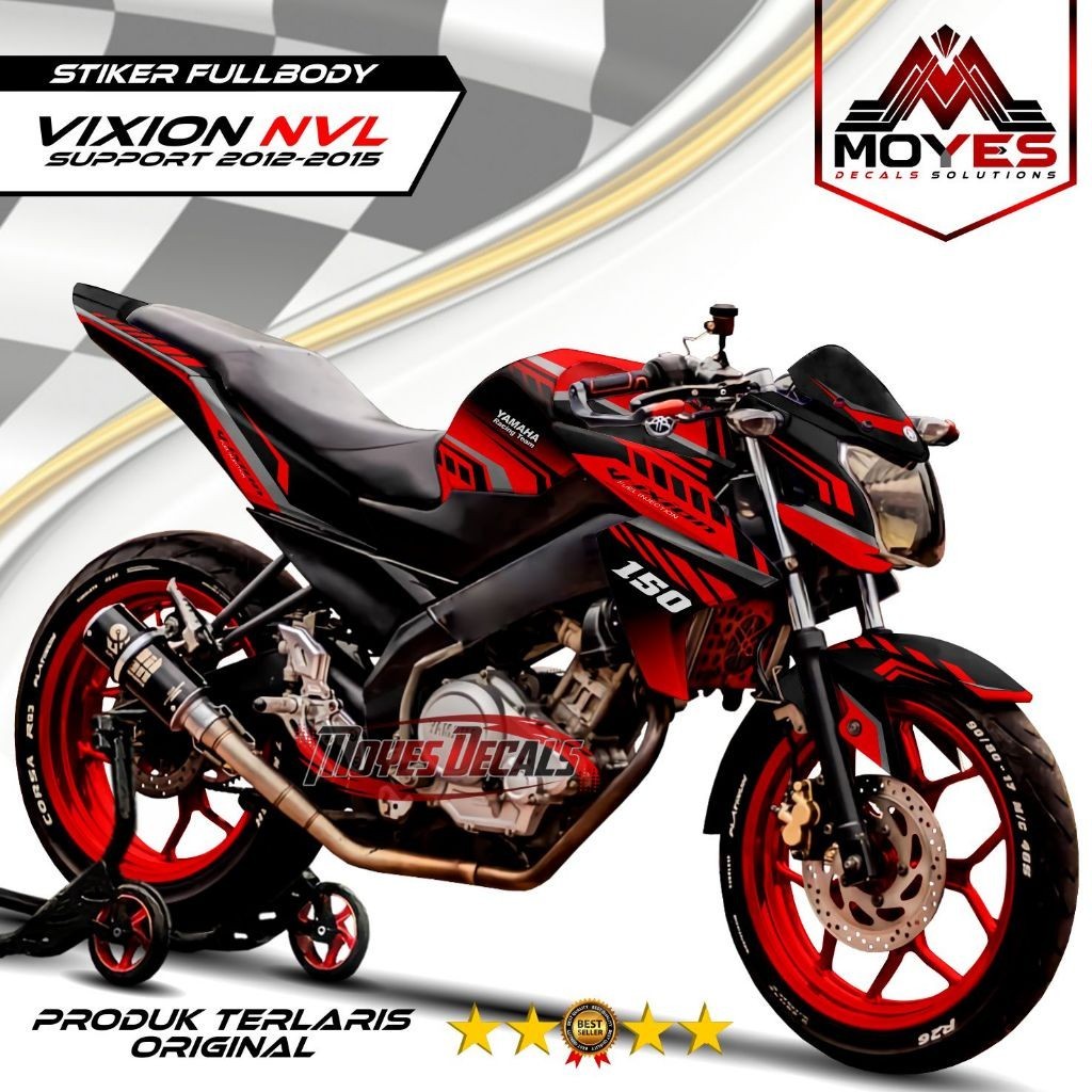 BISA COD Decal Vixion NVL 150 2012 Fullbody Stiker Variasi Vixion Lightning 2013 Full Body Sticker D