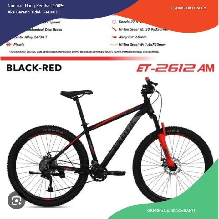 PROMO FLASH SALE Sepeda Mtb 27.5 exotic 2612 AM