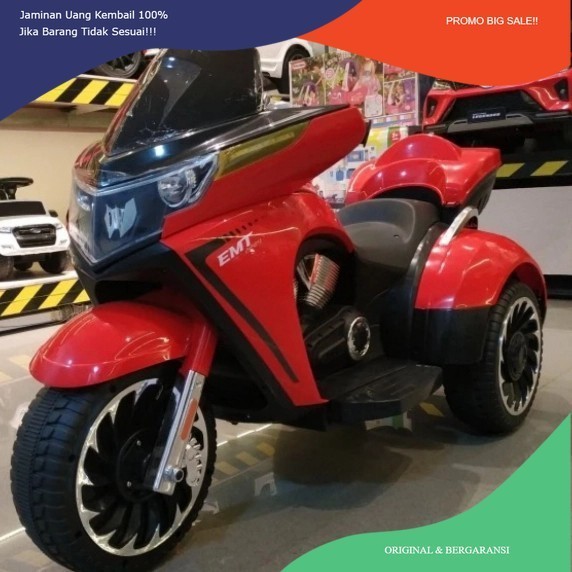 PROMO FLASH SALE Mainan Motor Accu Murah Motor Anak 3 Roda Keren 12 Volt Lampu LED
