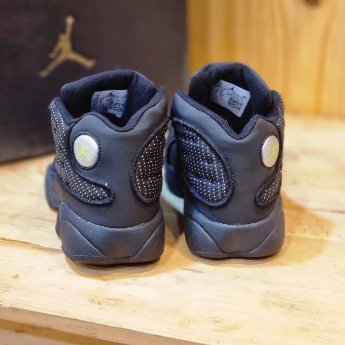 Sepatu Anak Laki Laki Cowok Jordan 13 Retro Black CatGRADE  - 28