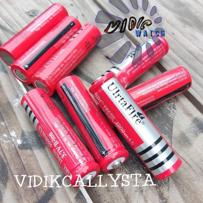 BATERAI CAS POWERBANK ULTRAFIRE 18650 4800 MAH 3.7V BATTERY RAKIT 3.7